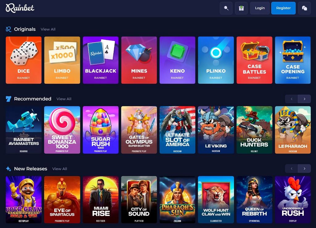 Evaluación especial y honesta del casino Rainbet 2026